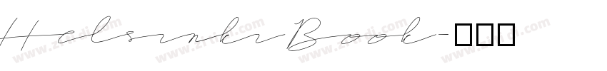 Helsinki Book字体转换